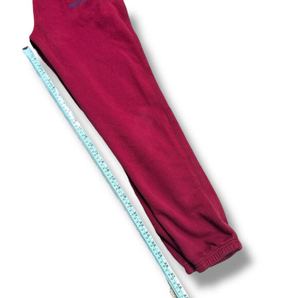 Roots Organic Cotton Sweatpants Sz Medium Fleece Lined Drawstring Logo Joggers - Picture 6 of 7